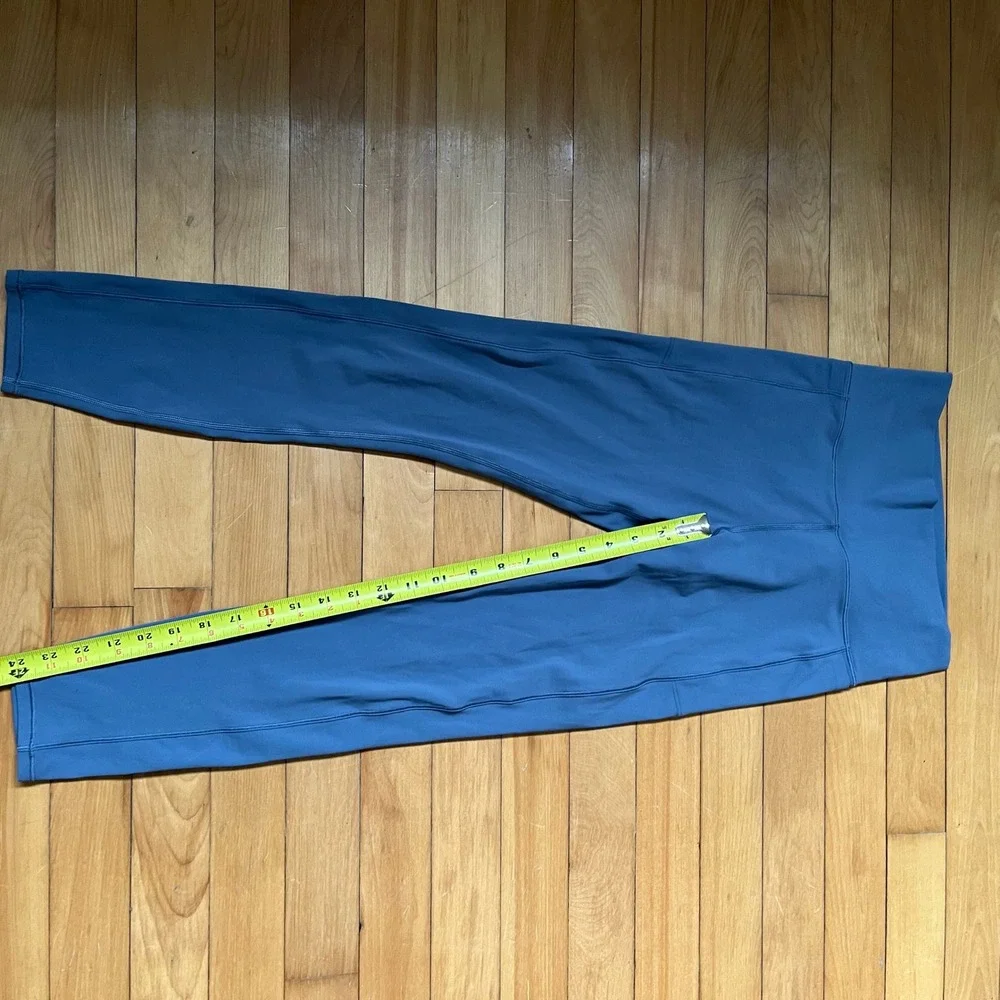 Vuori Daily Pocket Legging Azure Blue High Rise 7/8 Workout Yoga Pants VW446 S - Picture 9 of 10